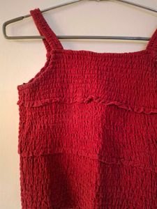 Red Sleeveless Top