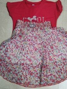 Tshirt With Skirt