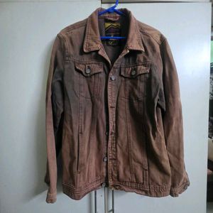 The Roadster Men Brown Denim Jacket
