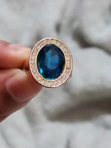 Shein Rose Gold Bluestone Ring