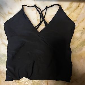 Black backless Tank Top