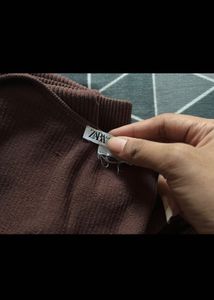 ZARA ribbed Fitted Stretchable Top