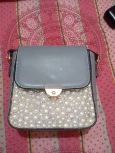 Pearl Embellished Crossbody Bag