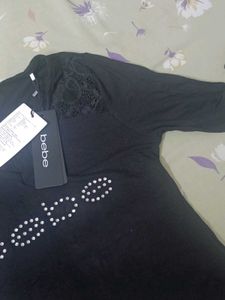 bebe Rhinestone Top