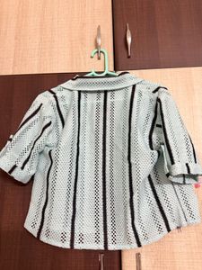 Striped Crochet Cover-Up