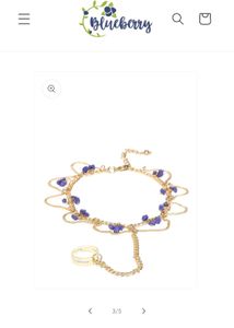 Boho Purple Beaded Anklet