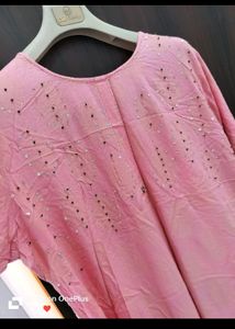 Pink Kurta With Palazzo