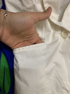 H&amp;M White Blazer Conscious Collection