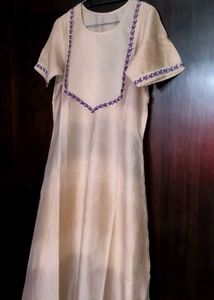 Embroidered Kurta In Silk