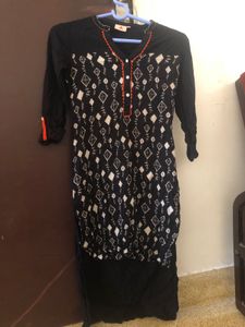 Black HiLo Kurta