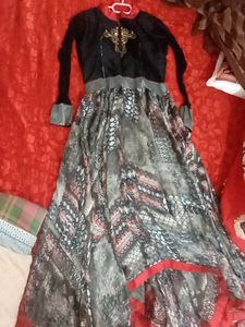 Elegant Black &amp; Grey Dress