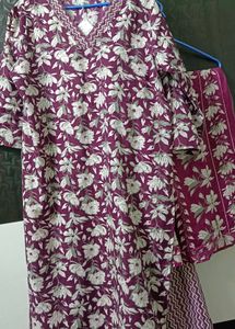 Purple Colour Brand New Suit Set