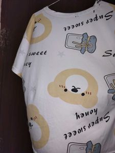 Cute &#39;Super Sweet Honey&#39; Graphic Night Dress ,