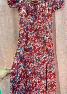 Floral Print Midi Dress