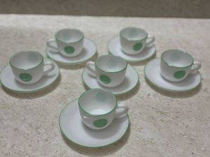 🆕Bone China Cup &amp; Saucer Set Of 12