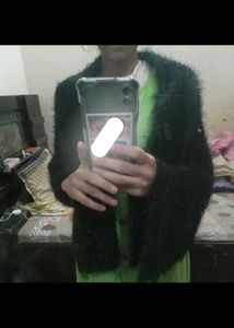 Fluffy Black showl (scarf) 🥵 warm for winter