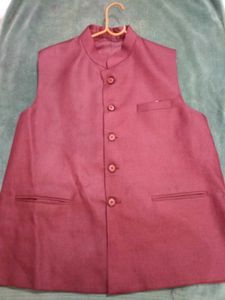 Burgundy Men's Vest