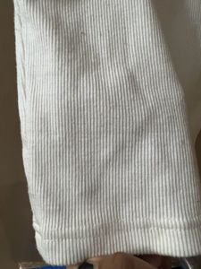 White Ribbed Crop Tank Top