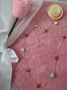 Beaded Gold Necklace