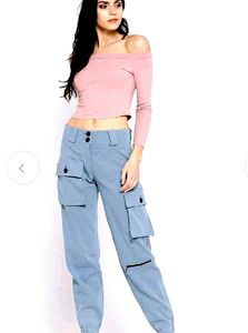 Blue Cargo Pants