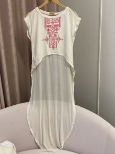 Print White Tunic Top