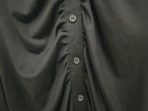 H&amp;M Black Ruched Mini Dress