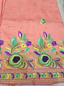 All Over Thread Work Suit With Pure Duptta