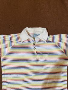 Striped Polo Top