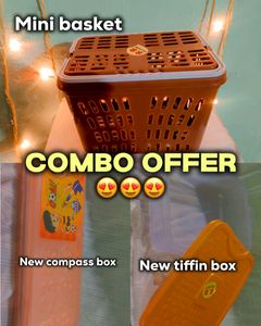 Combo Offer ( Mini Basket,Tiffin Box,Compass Box)