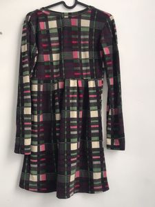 Plaid Long Sleeve Dress