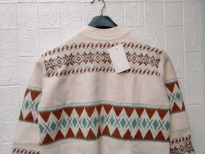 New With Tag Korean Patterned Knit Sweater
