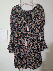 Floral Print Mini Dress