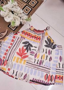 Stripped Pretty Printed Floral Top