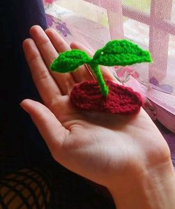 Crochet Sprout Hair Clip🤎✨️