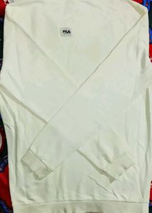 Fila White Crewneck Sweatshirt Size L