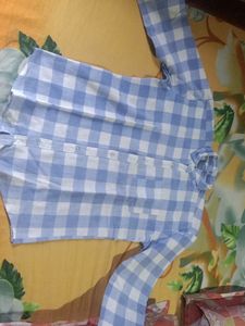 Blue Colour Check Shirt