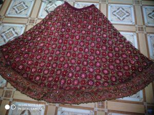 Beautiful Brindal Lehenga Full Hand Work