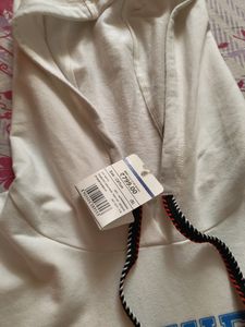 Teamspirit White Hooded Jumper