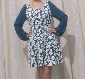 Floral Dress with Long Sleeves