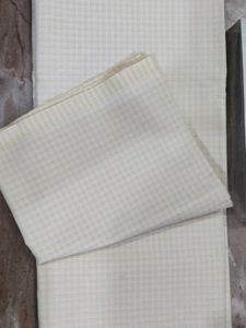 Green And White Unstitched Checked Shirt