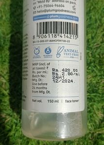 Plum Rice Water &amp; Niacinamide 3% Toner