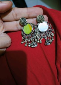 Oxidized Earring