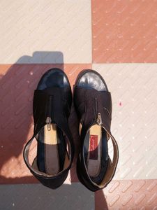 Black Open-Toe Heels