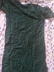 Dark Green Embroidered Kurti💚