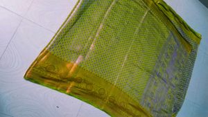 Shinning Green Colour Soft Banarasi Silk Saree