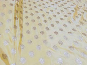 Elegant Yellow &amp; Gold Saree