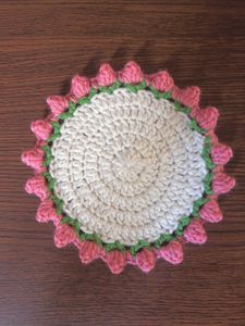 💐Convertible Crochet Coaster Bouquet