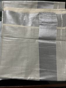 Onam Kerala Silver Tissue Silk Saree
