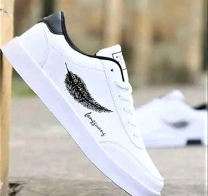 White Feather Sneakers