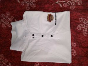 White  Sleeve Polo T Shirt